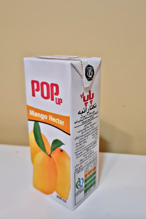 آب میوه پاکتی ۲۰۰ سی سی پاپ آپ