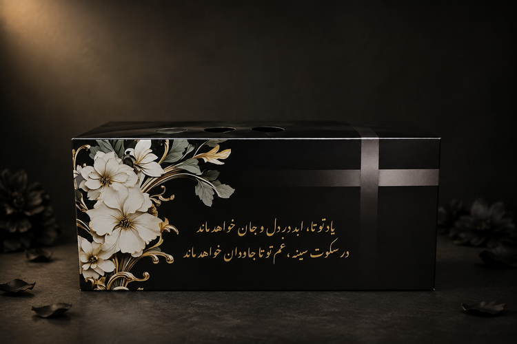 پک مقوایی ترحیم و پک مقوایی پذیرایی مناسب ترحیم پک پذیرایی ترحیم ارزان